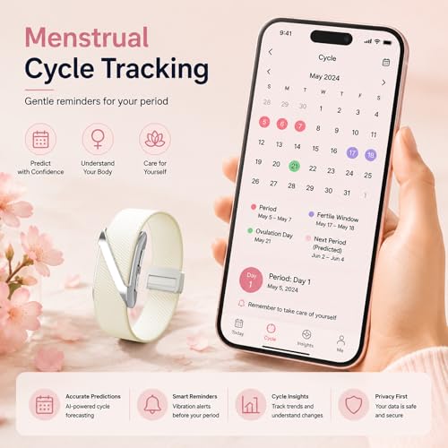 Fitness Tracker Wearable Activity Tracker AI Sleep 24/7 Heart Rate Monitor Multi-Sport Tracking Screenless SOS Fall Detection Waterproof & Long Battery Life Smart Bracelet for Men Women Senior