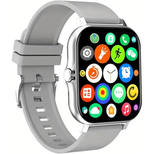 Smart Watch, 1.81" Upgraded Full Touchscreen Smart Watch for Android iPhones with Bluetooth Call, Sleep Tracker, Multiple Sports Fitness Tracker with Smart Watches for Women Men (Silver) - color: 1.81“ Silver
