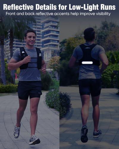 Zelvot Running Vest for Women Men, Touchscreen Phone Pocket - color: Pink, size: X-Small-Small