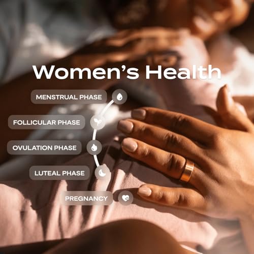 QALO Slim Smart Ring Fitness Tracker – Size Before You Buy – Gold, 09 - color: Gold, size: 9, style: Slim