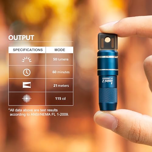 OLIGHT IMINI 2 Rechargeable EDC Keychain Mini Flashlight Midnight Blue - color: Midnight Blue