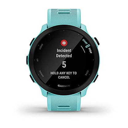 Garmin Forerunner 55, GPS Running Watch with Daily Suggested Workouts, Up to 2 Weeks of Battery Life, Aqua - color: Aqua