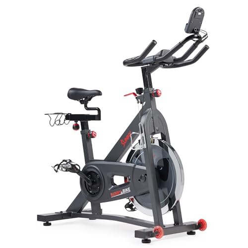 Sunny Health & Fitness Smart Indoor Cycling Exercise Bike for Home Cardio - color: Black