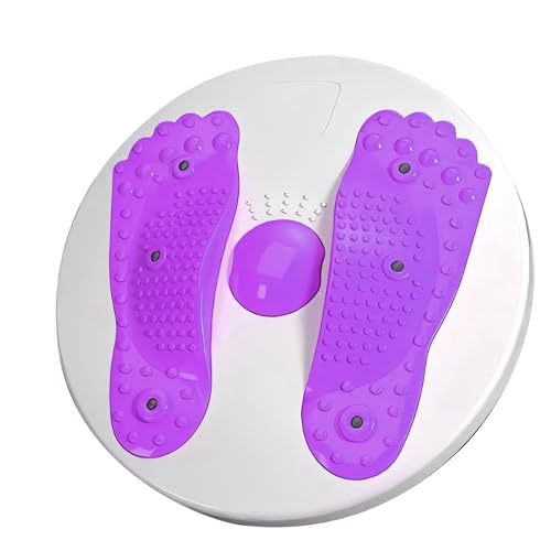Ab Twister Board,Waist Twister Machine Exercise, Core Workout Equipment for Full Body Toning, Noise-Free Twist Exercise Machine - color: PURPLE