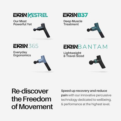 Ekrin Athletics Kestrel Massage Gun: Enhanced Precision & Comfort for Superior Muscle Recovery & Wellness | Relieve Sore Muscles and Stiffness