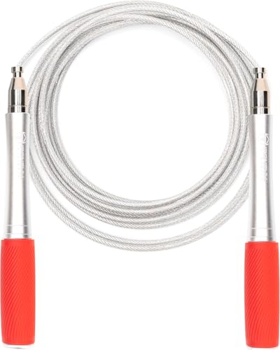 Jump Rope for Men & Women - Ultra-Fast, High Speed Jump Rope - Self-Locking Screw-Free Design with Aluminum Handles and Silicone Textured Grips - Precision Engineered for Maximum Performance - Skipping Rope for Workout Fitness, Cross Training & Home Exerc