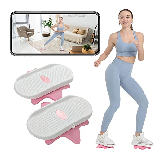 Ab Twister Board,Twister Exercise Board,Waist Twisting Disc-Ab Board Exercise,Twisting Stepper,Waist Trainer Trimmer,Ab Board-for Ab Exercise Abs Core,Slimming Waist Full Body Toning Workout Home Gym - color: Pink