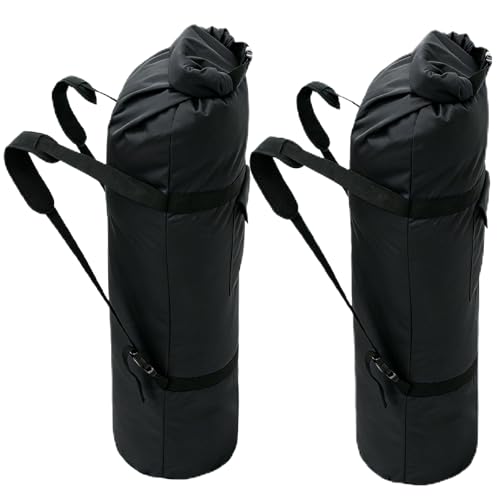 Heavy Duty 900D Oxford Camping Chair Bag Camp Cot Bag,Duffel Bag Padded Foam Shoulder Straps,Click Clack Fastener Closure & Side Pocket,for Hammocks,Moving Outdoor Trave (2, Black, 53Lx 11 D inch) - color: Black, size: 53 inch x 11 inch