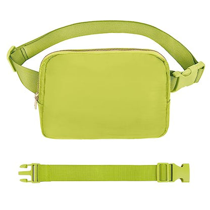 VOROLO Fanny Pack For Women And Men Crossbody Bag Belt Bag Grass Green - color: Grass Green with rope