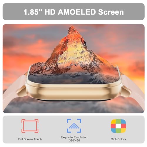 Smart Watch for Women with Bluetooth Call, 1.85" AMOLED HD Fitness Watch