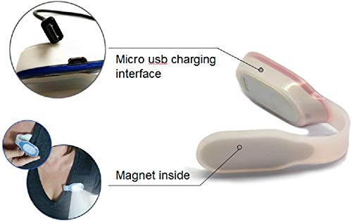 Clip-on, Magnetic LED Safety Light, 4 Light Modes, Rechargeable, Perfect for Nurses, Doctors, Mechanics - color: Green