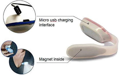 Clip-on, Magnetic LED Safety Light, 4 Light Modes, Rechargeable, Perfect for Nurses, Doctors, Mechanics - color: Green