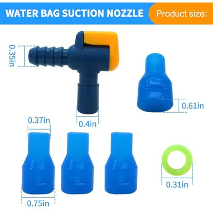 Bite Valve Replacement 90 Degree Silicone Mouthpiece Fit for Camelbak – Easy Installation with O-Ring Fit for Leak-Proof Hydration Bladders - Pack of 4