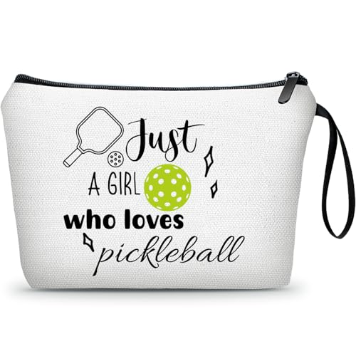 Pickleball Gifts for Women Teen Girl Daughter, Cosmetic Makeup Bag - color: pickleball46