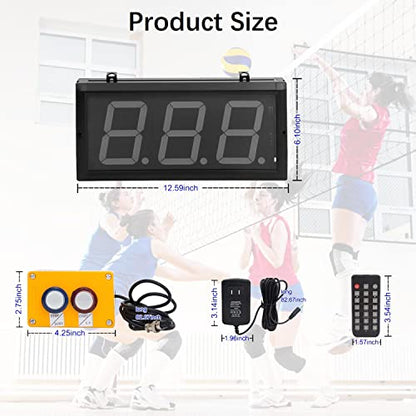 Digital Lap Counter 4 Inch Up Down with Switch Box Remote Red Track Shop School Factory Sports Production Line