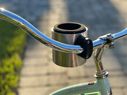 Kroozie Stealth Bike Cup Holder, Stainless Steel - color: Classic Stainless