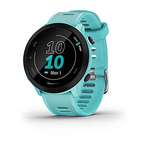 Garmin Forerunner 55, GPS Running Watch with Daily Suggested Workouts, Up to 2 Weeks of Battery Life, Aqua - color: Aqua