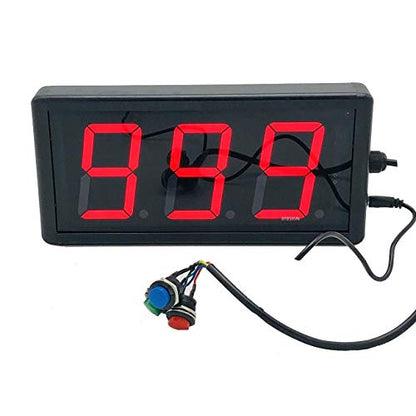 LED Lap Counter Up/Down Digital Counter with Buttons and Remote 3inch High