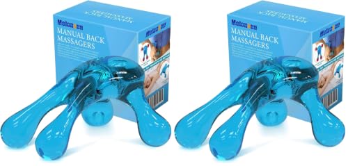 Melonsun Palm Massage Tool - Handheld Four-Point Deep Tissue Massager for Trigger Point, Neck Back Shoulder Pain Relief, Self Massage Between Shoulder Blades, No Therapist Needed (Pack of 2) - size: 1 Count (Pack of 2)