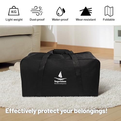 54L 14.2Gallons Foldable Duffle Cloth Bag Travel DuffelTote Bags Durable Luggage GymBag with Zippers and Handles for Camping and Traveling 23.6x11.8x11.8in - style: 23.6in-54l