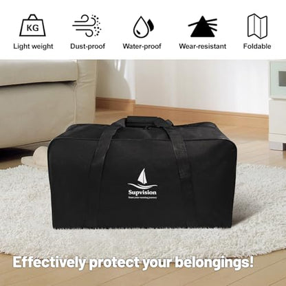 54L 14.2Gallons Foldable Duffle Cloth Bag Travel DuffelTote Bags Durable Luggage GymBag with Zippers and Handles for Camping and Traveling 23.6x11.8x11.8in - style: 23.6in-54l
