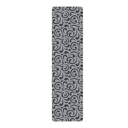 Stair Treads Ultra-Thin with Non Slip Rubber Backing 9”x26”, Gray 1 Piece - color: Grey, size: 9" x 26" Design #3