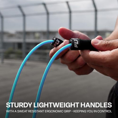 FLY Ultra Speed Skipping Rope — Premium 10ft Adjustable - color: Blue