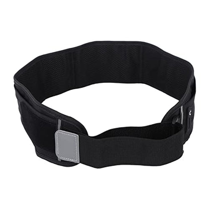 Running Belt Pack, Slim Breathable Waist Pack with 300ml Water Bottle Multi Pockets Phone Holder Adjustable Bounce Stable Sports Bag for Running Jogging Nylon Black 1 Pack