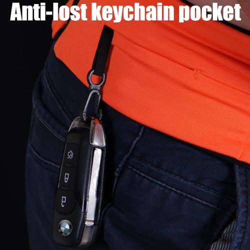 AnsrJ Slim Running Belt,Pockets with Zippers,Waist Pack for Phone Holder. - color: camouflage, size: X-Large