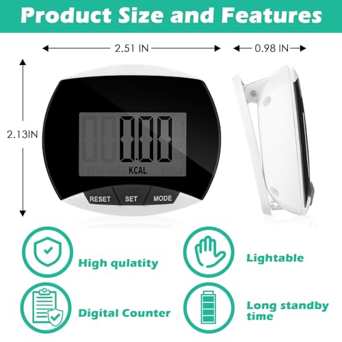 Copkim 24 Pcs Pedometer for Walking Bulk - color: Mixed Colors
