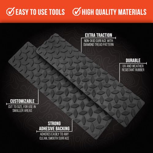 GTC60365 Adhesive Rubber Step Pads, 2-Pack