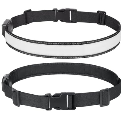 BSEEN LED Running Waist Belt - USB Rechargeable Reflective Glowing LED Waistband, Flashing Safety Light Belt for Runners, Joggers, Walkers, Pet Owners, Cyclists - color: RGB-L(110cm)