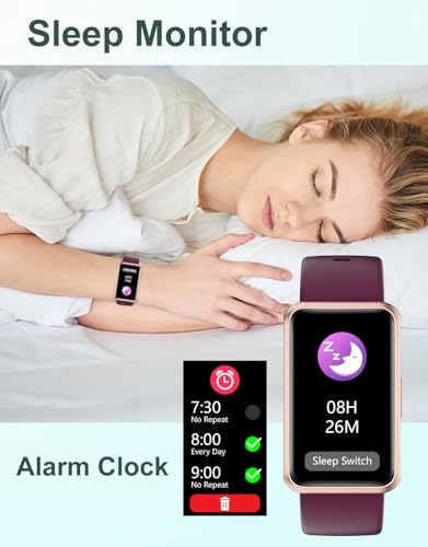 HUAKUA Pedometer Watch No Bluetooth Fitness Tracker Step Counter Purple - color: Purple