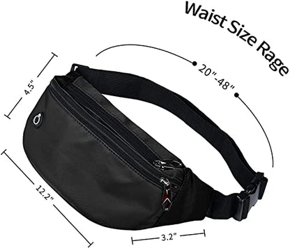 Fanny Packs for Men and Women Water-Repellent Sports Waist Pack Bag - color: 1pack-Blue