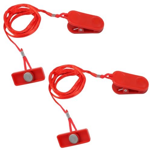 Biaungdo Universal Treadmill Magnet Safety Key, Rectangle Magnetic Safety Stop Switch Replacement Parts - size: 14 x 35mm