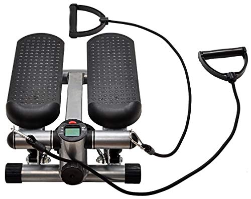 Fitvids Pre-Assembled Adjustable Mini Stepper Stair Stepper Stepping Machine with Resistance Bands