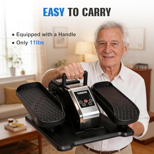 TABEKE Under Desk Elliptical Machine, Electric Ellipse Leg Exerciser