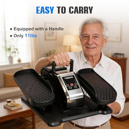 TABEKE Under Desk Elliptical Machine, Electric Ellipse Leg Exerciser