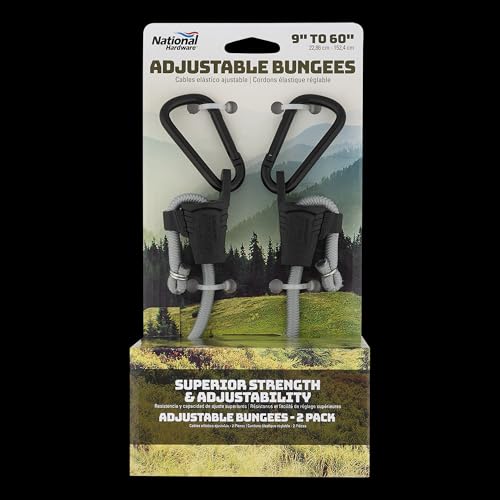National Hardware N263-081 Adjustable Bungee in Black, 40" - size: No Size