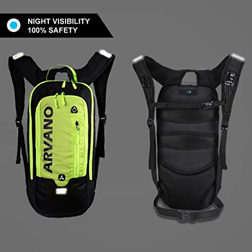 Bike Backpack Small Mountain Biking Backpack Lightweight 6l Daypack - MTB Cycling,Hiking,Skiing,Snow Bicycle,Snowboard - color: Green