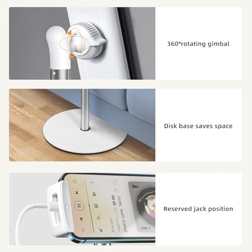 OATSBASF Heavy-Duty iPad Stand Floor 66.1" Height-Adjustable Tablet Holder