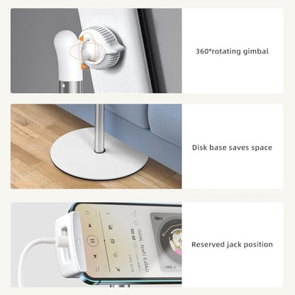 OATSBASF Heavy-Duty iPad Stand Floor 66.1" Height-Adjustable Tablet Holder