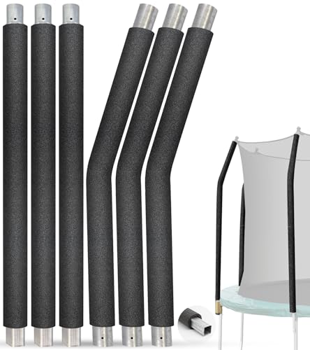 Trampoline Poles Replacement for Skywalker Or Jumpzylla Trampoline Net - style: For Skywalker 4135&4077-3xUpper+3xLower Tube