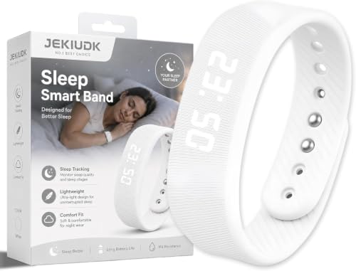 Vibrating Alarm Wristband Clock Smart Watch Bracelets for Mens Digital Heavy Sleepers Fit Wrist Womens Tracker Vibro Vibration Silent Small Distance Teens Shock Despertador Band Alert - color: White