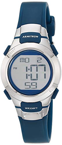 Armitron Sport Women's Digital Chronograph Resin Strap Watch, 45/7012 - color: Navy Blue