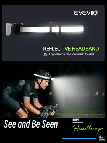 svsviio K0206*2PCS 1500 Lumens Rechargeable LED Headlamp,Super Bright 230° Wide Beam Head lamp,3 Modes,Lightweight,IPX5,Head Lights for Forehead,Hard Hat Flashlight for Adults Camping Essentials Gear - size: 2 Pack
