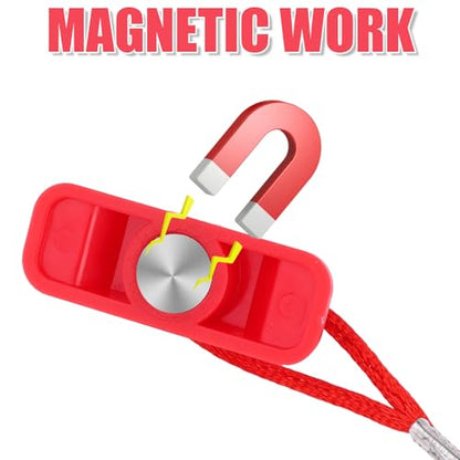 Gosknor 2pcs Treadmill Magnet Safety Key, Magnetic Safety Switch Clip Universal Treadmill Emergency Stop Magnet Running Machines Replacement Parts Accessories - style: Style E