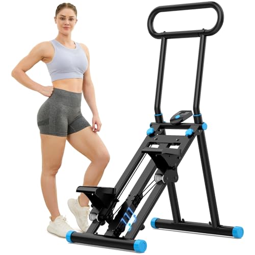 HXD-ERGO Stair Stepper for Home with Adjustable Resistance for Full Body - color: Black & Blue