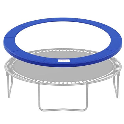 SONGMICS Replacement Trampoline Safety Pad Mat, 10ft 12ft 14ft 15ft Standard Size, Spring Cover, UV-Resistant, Tear-Resistant, Edge Protection - color: Cobalt Blue, size: 14FT, style: Non-Removable