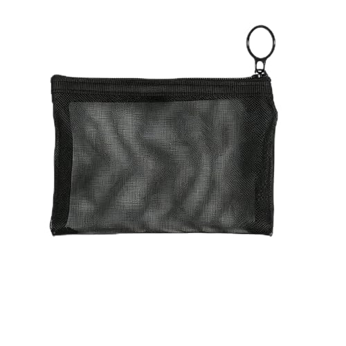 1-Piece Mesh Pouch, Black, 3.93x5.11 inch - color: Black, size: 3.93x5.11 inch
